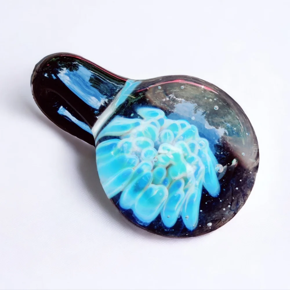 Unusual vintage hand blown art glass pendant - Picture 1 of 12